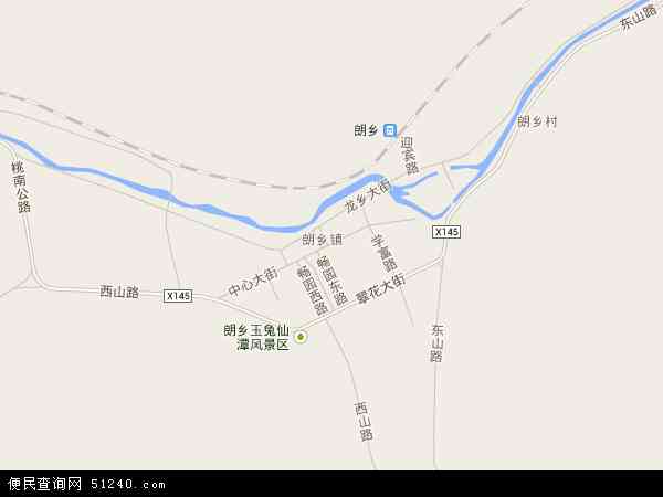 中国黑龙江省伊春市铁力市朗乡镇地图(卫星地图)图片