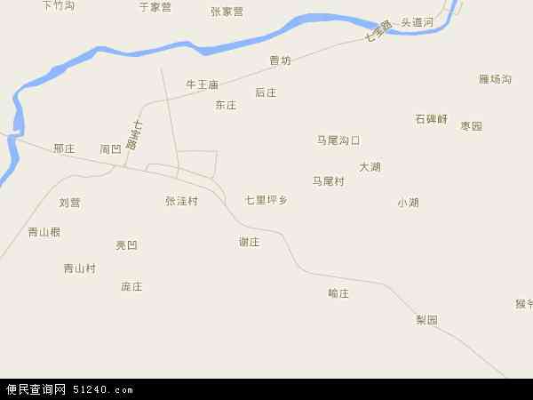 中国河南省南阳市内乡县七里坪乡地图(卫星地图)图片