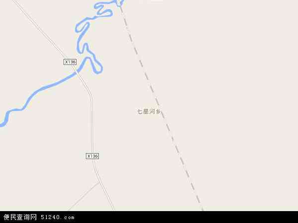 中国黑龙江省双鸭山市宝清县七星河乡地图(卫星地图)图片