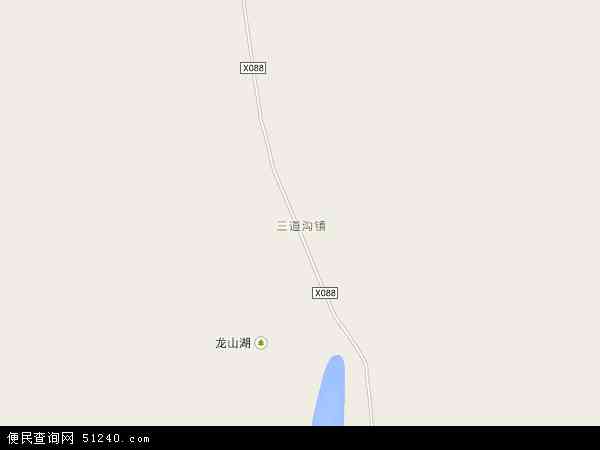 中国吉林省白山市浑江区三道沟镇地图(卫星地图)图片