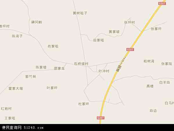 中国湖北省荆门市东宝区石桥驿镇地图(卫星地图)图片