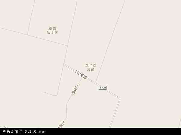 中国新疆维吾尔自治区塔城地区沙湾县乌兰乌苏镇地图(卫星地图)图片