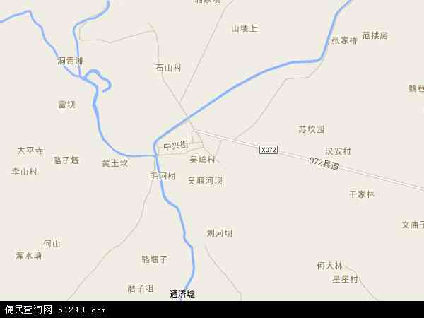 中国四川省眉山市彭山县谢家镇地图(卫星地图)图片