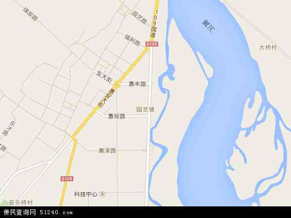 中国宁夏回族自治区石嘴山市惠农区园艺镇地图