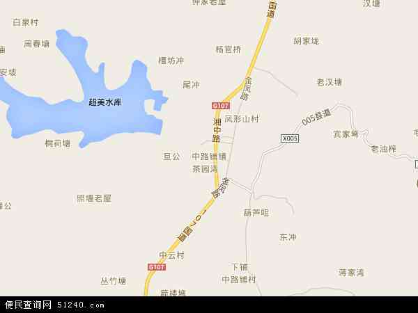 湘潭市 湘潭县 中路铺镇  本站收录有:2020中路铺镇地图高清版