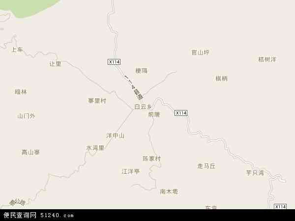中国福建省福州市永泰县白云乡地图(卫星地图)图片
