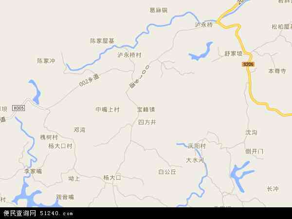 中国重庆市永川区宝峰镇地图(卫星地图)图片
