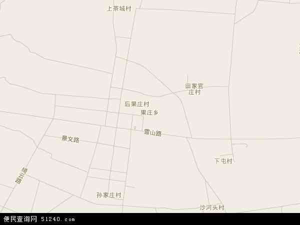 中国山东省日照市莒县果庄乡地图(卫星地图)