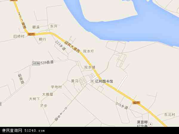 中国广东省江门市新会区双水镇地图(卫星地图)图片