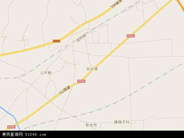 中国辽宁省锦州市凌海市双羊镇地图(卫星地图)图片