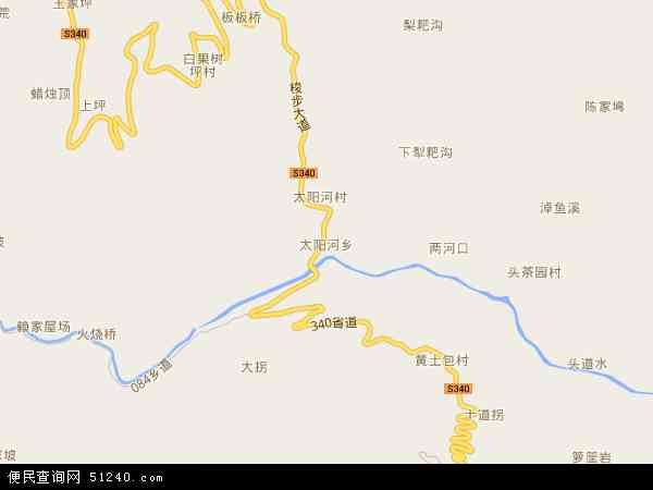 中国湖北省恩施土家族苗族自治州恩施市太阳河乡地图(卫星地图)图片