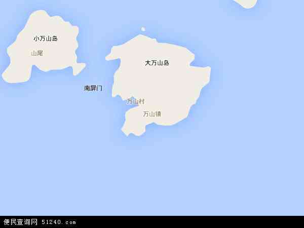 中国广东省珠海市香洲区万山镇地图(卫星地图)图片