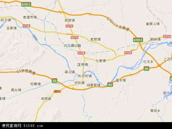  陕西省 汉中市 汉台区 武乡镇  本站收录有:2020武乡镇地图