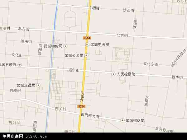 中国山东省德州市武城县武城镇地图(卫星地图)图片