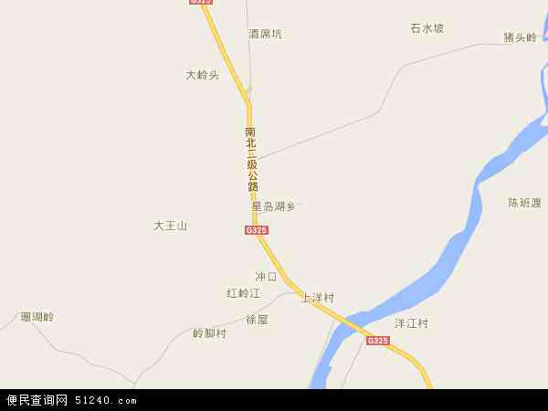 中国广西壮族自治区北海市合浦县星岛湖乡地图(卫星地图)