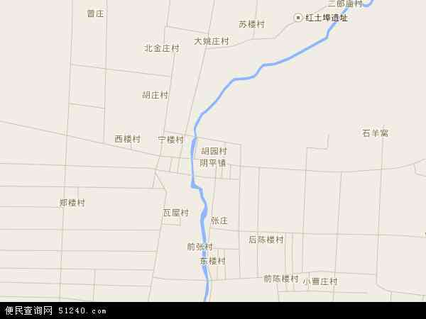 山东省枣庄市峄城区阴平镇地图(地图)