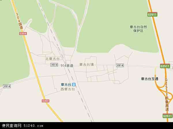 中国辽宁省阜新市彰武县章古台镇地图(卫星地图)图片