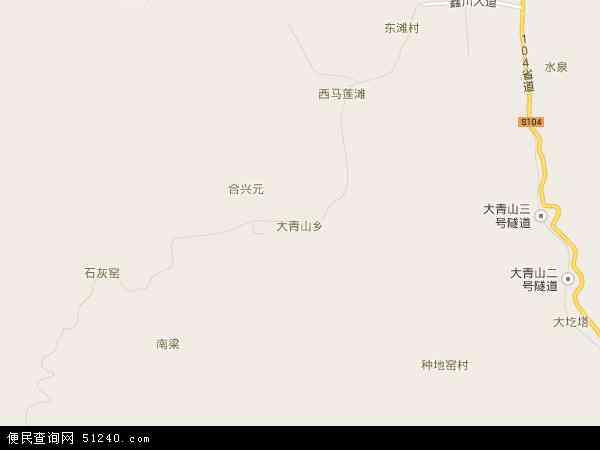 中国内蒙古自治区呼和浩特市武川县大青山乡地图(卫星地图)图片