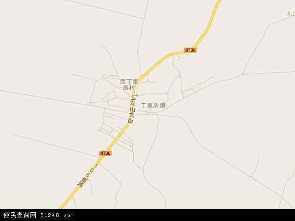 中国辽宁省沈阳市法库县丁家房镇地图(卫星地图)图片