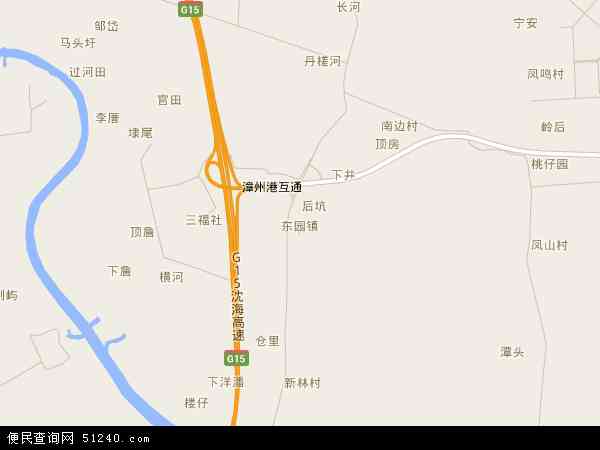 中国福建省漳州市龙海市东园开发区地图(卫星地图)图片