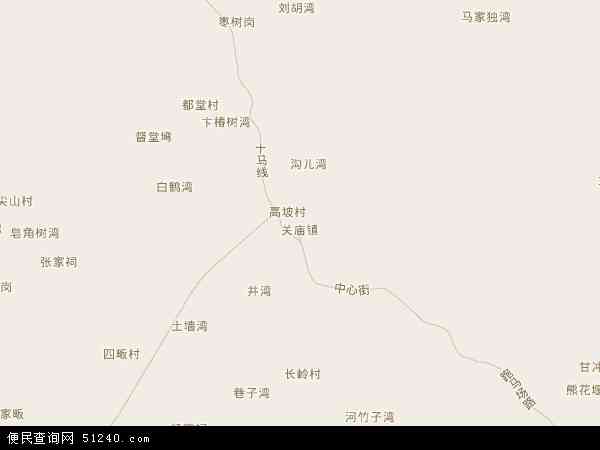 中国湖北省随州市广水市关庙镇地图(卫星地图)图片
