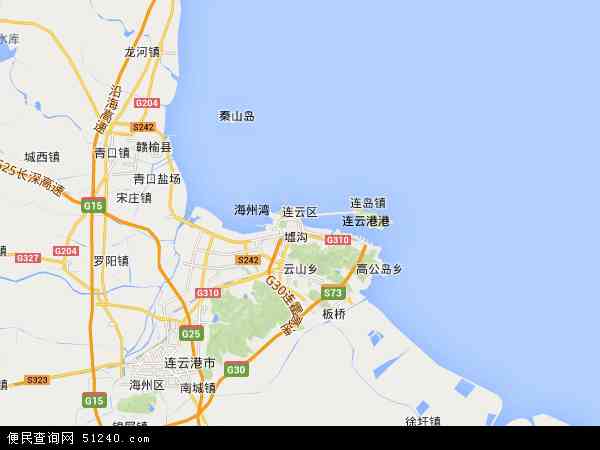 江苏省连云港市连云区岛乡地图(地图)