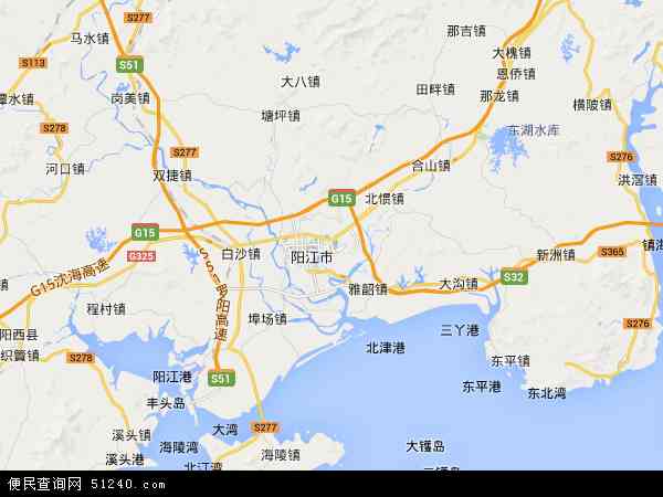 阳江监狱地图 - 阳江监狱卫星地图 - 阳江监狱高