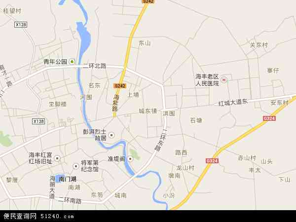 广东省汕尾市海丰县城东镇地图(地图)