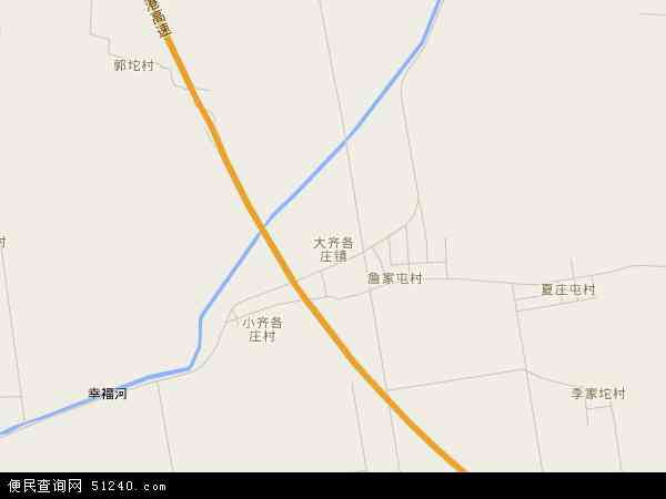中国河北省唐山市丰南区大齐各庄镇地图(卫星地图)图片