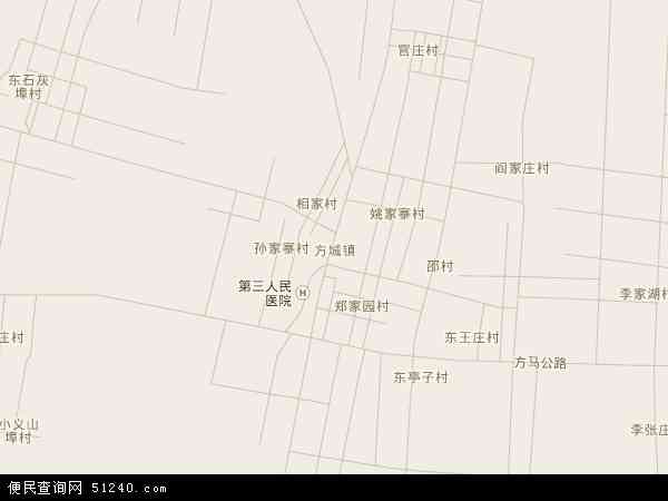 方城镇地图 - 方城镇卫星地图