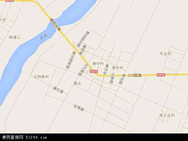 中国江苏省徐州市邳州市港上镇地图(卫星地图)图片