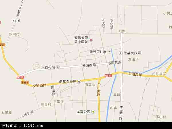  安徽省 宿州市 萧县 龙城镇  本站收录有:2020龙城镇地图