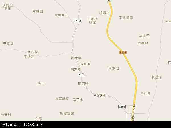 中国湖南省邵阳市武冈市龙田乡地图(卫星地图)图片