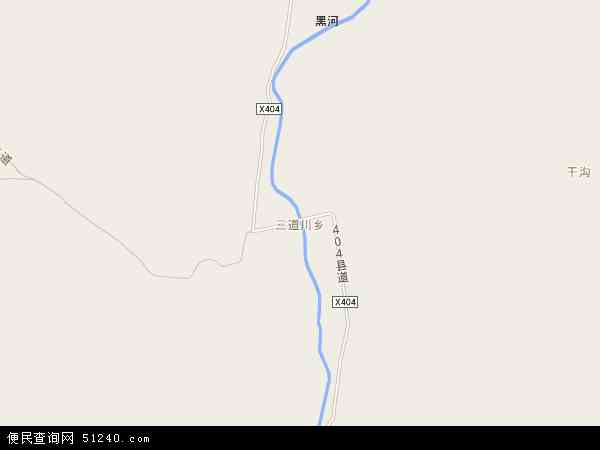 中国河北省张家口市赤城县三道川乡地图(卫星地图)图片