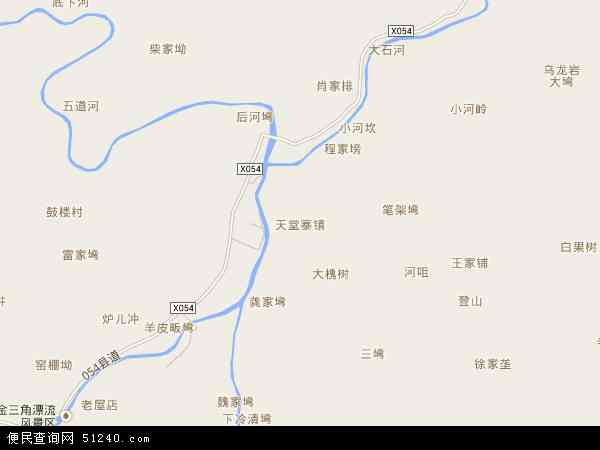 中国安徽省六安市金寨县天堂寨镇地图(卫星地
