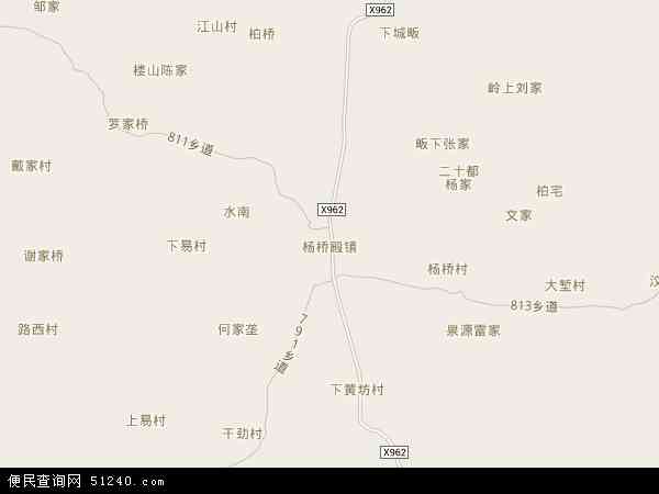 中国江西省抚州市东乡县杨桥殿镇地图(卫星地图)图片
