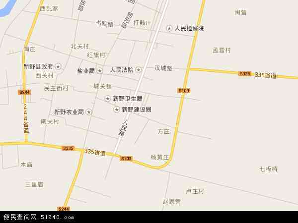 河南省南阳市新野县城郊乡地图(地图)