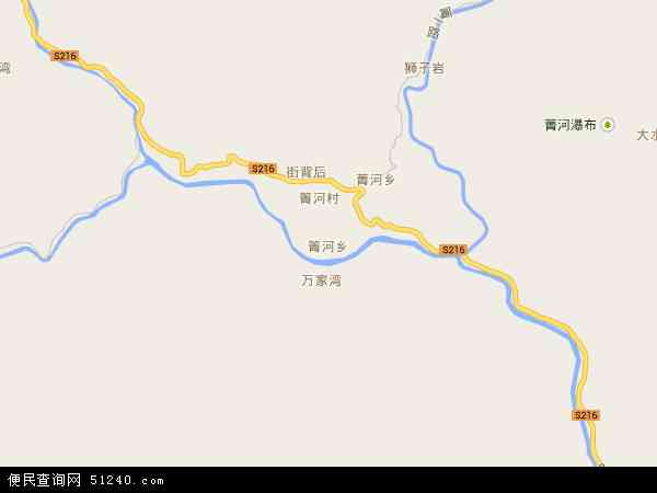 中国四川省攀枝花市盐边县箐河傈僳族乡地图(卫星地图)图片