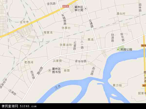 中国湖北省襄阳市襄州区张湾办事处地图(卫星地图)图片