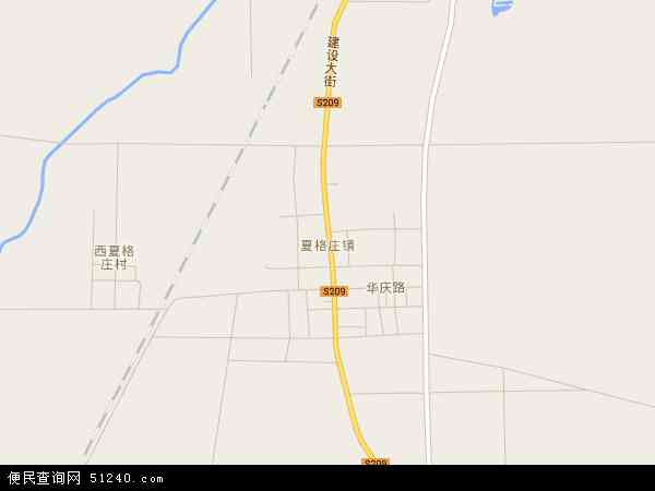 中国山东省青岛市莱西市夏格庄镇地图(卫星地