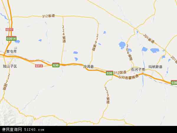 中国新疆维吾尔自治区塔城地区沙湾县兵团一三四团地图(卫星地图)图片