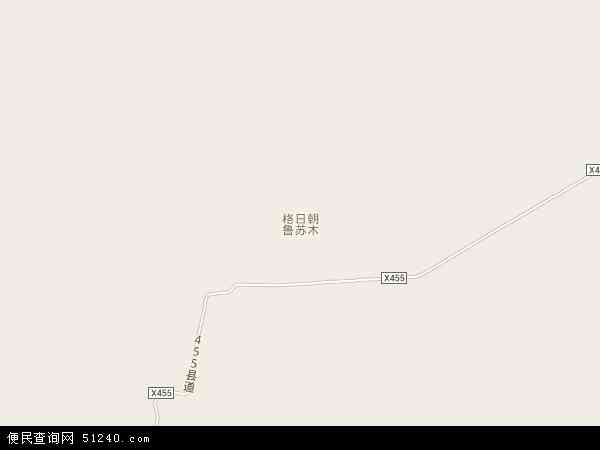 格日朝鲁苏木乡地图 - 格日朝鲁苏木乡卫星地图