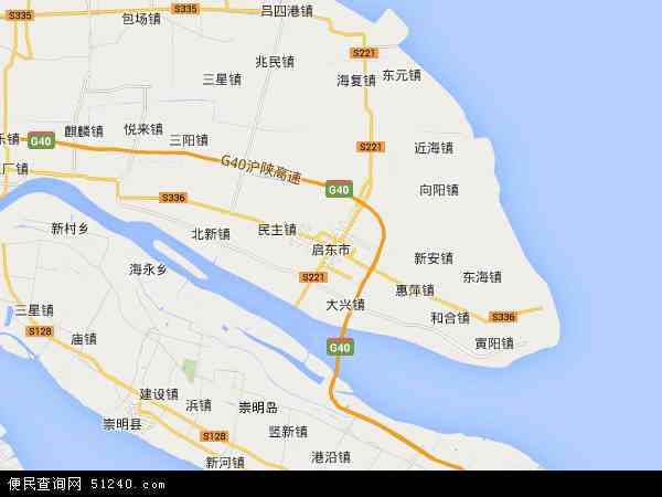 江苏省南通市启东市启东滨江化工园地图(地图)