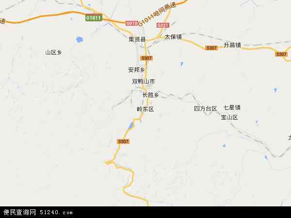 中国黑龙江省双鸭山市岭东区岭东区岭东经营所地图(卫星地图)图片
