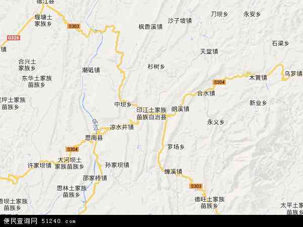 印江高清地图