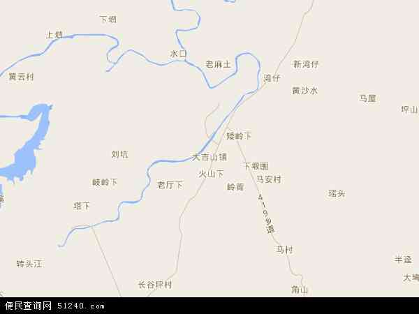 中国江西省赣州市全南县大吉山矿社区管理委员会地图(卫星地图)图片