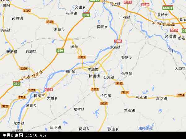 中国江西省宜春市丰城市地图(卫星地图);
图片