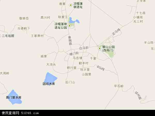 中国浙江省舟山市定海区马岙地图(卫星地图)图片