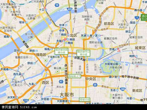 大阪地图+-+大阪卫星地图