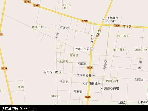 山东省临沂市沂南县界湖 地图 ( 地图 )